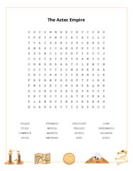 The Aztec Empire Word Search Puzzle