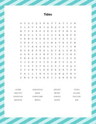 Tides Word Search Puzzle