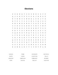 Elections Word Scramble Puzzle