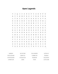 Apex Legends Word Search Puzzle