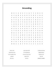 Grounding Word Scramble Puzzle