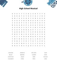 High School Musical Word Search Puzzle