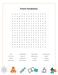 Future Vocabulary Word Scramble Puzzle