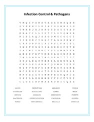Infection Control & Pathogens Word Scramble Puzzle