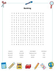 Banking Word Scramble Puzzle
