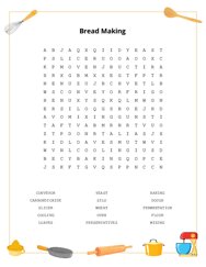 Bread Making Word Scramble Puzzle