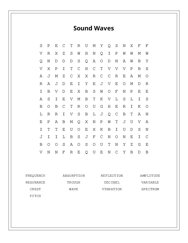 Sound Waves Word Search Puzzle