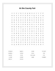 At the County Fair Word Search Puzzle