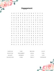 Engagement Word Scramble Puzzle