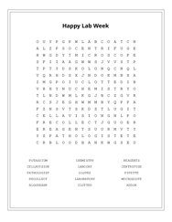 Happy Lab Week Word Scramble Puzzle