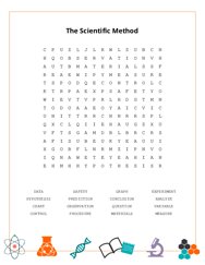 The Scientific Method Word Scramble Puzzle