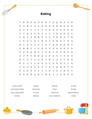 Baking Word Search Puzzle
