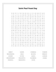 Saint Paul Feast Day Word Scramble Puzzle