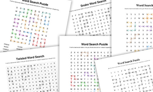 Twisted Word Search Puzzle Generator